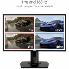 Asus VG248QG 24” Gaming Monitor, 1080P Full HD, 165Hz (Supports 144Hz), G-SYNC Compatible, 0.5ms, Extreme Low Motion Blur, Eye Care, DisplayPort HDMI DVI,Black, Gaming Monitors - Trademart.pk