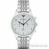 Emporio Armani AR1879 Men’s Chronograph Quartz Stainless Steel Silver Dial 43mm Watch, Watches - Trademart.pk