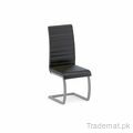 Dining Chair Fresco in Black Leatherette, Dining Chairs - Trademart.pk