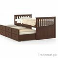 OROPESA SINGLE BED WITH TRUNDLE AND STORAGE (HD-BD-021), Single Bed - Trademart.pk