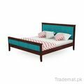KING SIZE BED WOODEN WITH PADDED HEAD AND FOOT SIDES(HD-BD-010), Double Bed - Trademart.pk