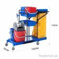 8173- Heavy Duty Multi-function Commercial Cleaning Trolley with Wringer and Buckets, Buckets - Trademart.pk