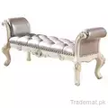 American Wood Carved Bedroom Leather Bed Bench in Optional Furniture Color, Bed Benches - Trademart.pk