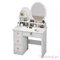 Bedroom Furniture Multifunctional Drawer Dresser with Mirror Modern Dressing Table Mirror LED Light Dresser, Dresser - Dressing Table - Trademart.pk