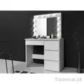 LED Mirror with Dressing Table Bulb Lights Makeup Speaker Makeup Vanity Table., Dresser - Dressing Table - Trademart.pk