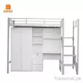 Assembly School or Dormitory Metal Steel Bunk Bed, School Furniture with Storage Box., Bunk Bed - Trademart.pk