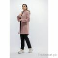 Forestblu Women Light Pink Pure Wool Coat, Women Coat - Trademart.pk