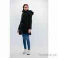 Forestblu Women Black Pure Wool Coat, Women Coat - Trademart.pk