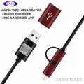 Hidden USB Cable WiFi+ Lbs Locator + Audio Recorder + Ios&Android APP Avp031GF18, Voice Recorder - Trademart.pk