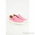 Miles Women Pink Solid Slip-On Sneakers, Sneakers - Trademart.pk