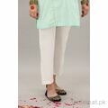 East Line Women White Stitched Grip Trouser, Women Trousers - Trademart.pk