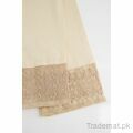 East Line Women Beige Cotton Embroidery Stitched Trouser, Women Trousers - Trademart.pk