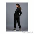 Slender Waisted Jogger Trouser - Black, Women Trousers - Trademart.pk