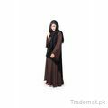 Women Solid Brown Abaya Burqa 6060, Abayas - Trademart.pk