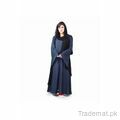 Women Solid Blue Abaya Burqa 6060, Abayas - Trademart.pk