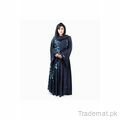 Women Solid Blue Abaya Burqa 1221, Abayas - Trademart.pk
