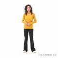 West Line Women Yellow Roll Neck Sweater, Women Sweater - Trademart.pk