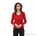 West Line Women Red Fashion Bottom Sweater, Women Sweater - Trademart.pk