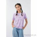 West Line Women Lavender Line Art Tee, Women T-Shirts - Trademart.pk