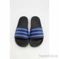 Xarasoft Men Black- Blue Slides, Slippers - Trademart.pk