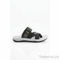 Kicks Men Blk-Green Slippers, Slippers - Trademart.pk