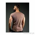 Cap Sleeves Tshirt - Pecan Brown, Men T-Shirts - Trademart.pk