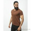 Bb V Neck Shirt Brown, Men T-Shirts - Trademart.pk