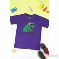 Miles Boys Dark Purple T-Shirt, Boys T-Shirts - Trademart.pk