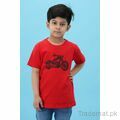 Miles Boys Red T-Shirt, Boys T-Shirts - Trademart.pk