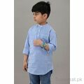 Yellow Bee Boys Wht-Blu Casual Shirt, Boys Shirts - Trademart.pk