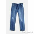 Boys Medium Blue Denim Pant, Boys Denim - Trademart.pk