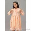 Yellow Bee Kids Western Summer Dress, Girls Dresses - Trademart.pk