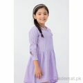 Yellow Bee Girls Light Purple Dress, Girls Dresses - Trademart.pk