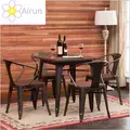 Home Metal Top Vintage Dining Table Metal Coffee Table with Metal Legs, Dining Tables - Trademart.pk