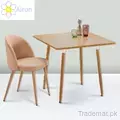 Rectangle Wooden Dining Table Metal Leg Modern Nordic Table, Dining Tables - Trademart.pk