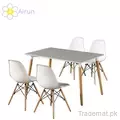 Modern Dining Room Furniture Table Set 1+4 Wood Dining Table and Chair, Dining Tables - Trademart.pk