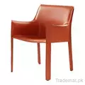 Modern Design Luxury Saddle Leather Dining Chair with Steel Frame, Dining Chairs - Trademart.pk