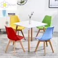 Contemporary Modern Dining Table and Chairs Kitchen Dining Room Table Set with Wood Legs, Dining Tables - Trademart.pk