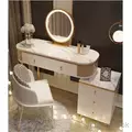 Dressing Table and Chair Set Bedroom Simple Modern LED Mirror Storage Dresser, Dresser - Dressing Table - Trademart.pk