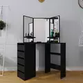 Good Quality Wooden Dressing Table with Mirror and Stool Dressing Table, Dresser - Dressing Table - Trademart.pk