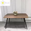 Nordic Wood Retractable Modern Minimalist Dining Table Black Walnut Dining Table, Dining Tables - Trademart.pk