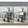 Simple Design Wooden Storage Modren Dresser Furniture Dressing Table with Chair, Dresser - Dressing Table - Trademart.pk