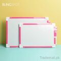 Pink Magnetic Whiteboard Set - Style 3, Color Markers - Trademart.pk