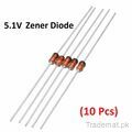 10 Pcs- zener diode 5.1V zener 1N4733A, Diodes & Rectifiers - Trademart.pk