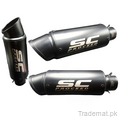 Universal Bike Silencer Exhaust SC Proceed Black Curve, Bike Exhausts - Trademart.pk