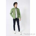 Contrast Panel Quilted Polyester Jacket, Men Jackets - Trademart.pk