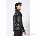 Faux Leather Biker Jacket, Men Jackets - Trademart.pk