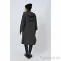 Oversized Hooded Wool Coat, Women Coat - Trademart.pk