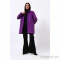Coat with Vent Pocket Flaps Detail, Women Coat - Trademart.pk