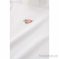 Girls Rib High Neck With Embroidered, Girls Tops & Tees - Trademart.pk